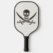 Obsidian Skull Schwerter Pirate Flag Calico Jack Pickleball Schläger (Rückseite)