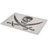 Obsidian Skull Schwerter Pirate Flag Calico Jack Schneidebrett (Ecke)