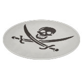 Obsidian Skull Schwerter Pirate Flag Calico Jack Schneidebrett (Ecke)