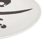 Obsidian Skull Schwerter Pirate Flag Calico Jack Schneidebrett (Ecke)