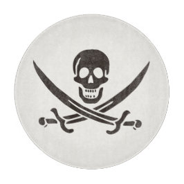 Obsidian Skull Schwerter Pirate Flag Calico Jack Schneidebrett