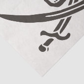 Obsidian Skull Schwerter Pirate Flag Calico Jack Seidenpapier (Ausschnitt)