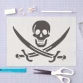 Obsidian Skull Schwerter Pirate Flag Calico Jack Seidenpapier (Handwerk)