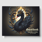 Obsidian Swan of Silent Grace – Dark Fantasy Gästebuch (Vorderseite)