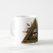 Obsidian Triad Eye Kaffeetasse (Vorderseite Links)