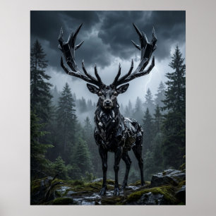 Obsidianhirschsturmwald Poster