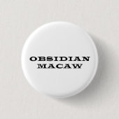 Obsidianmacaw-Logo-Knopf Button (Vorderseite)