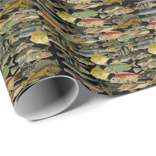 Obskure, seltene tropische Fischerei Geschenkpapier (Rolleneckpunkt)