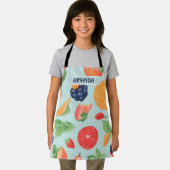 Obst Aquarellfarbenes Personalisiertes Muster Schürze (Insitu)