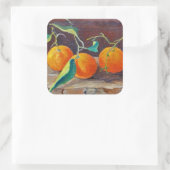 Obst auf einem Haltegeld 2014 2 Quadratischer Aufkleber (Tasche)