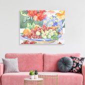 Obst auf einem Teller 2014 Leinwanddruck (Insitu (Wohnzimmer))
