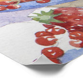 Obst auf einem Teller 2014 Poster (Ecke)