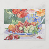 Obst auf einem Teller 2014 Postkarte (Vorderseite)
