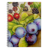 Obst aus dem Hedgerow Fine Art Notebook Notizblock (Vorderseite)