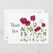 Obst Blume Cool Niedlich Girly Retro Floral Postkarte (Vorne/Hinten)