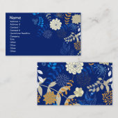 Obst Blume Cool Niedlich Girly Retro Floral Visitenkarte (Vorne/Hinten)