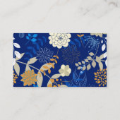 Obst Blume Cool Niedlich Girly Retro Floral Visitenkarte (Rückseite)