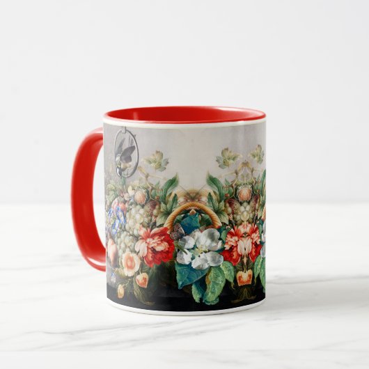 OBST, BLUME, GEFÜHLE, KLEINE GEFÜHLE UND LEBENSMIT TASSE (Vorderseite Links)