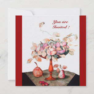 OBST/BLUME, PRUNES UND BLÄTTER DER SAISON EINLADUNG