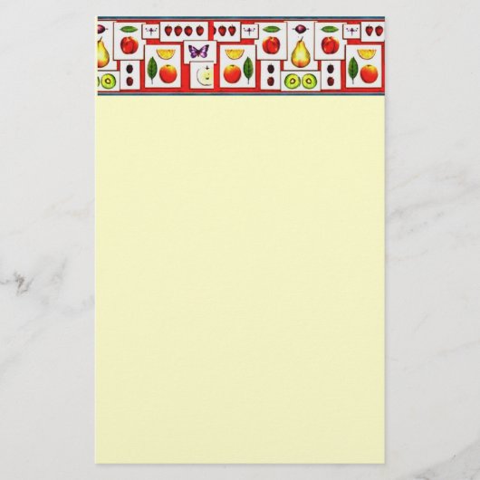 Obst Briefpapier (Vorderseite)