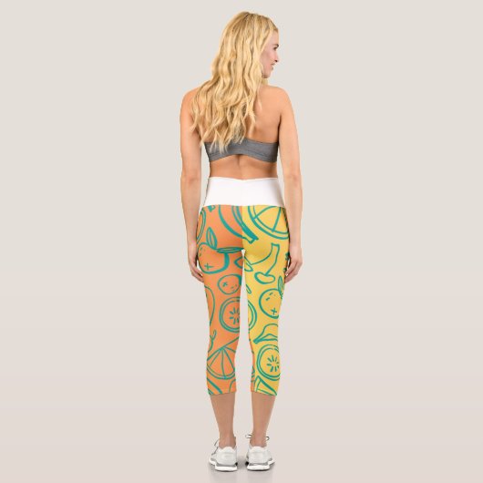 Obst Capri Leggings (Rückseite)