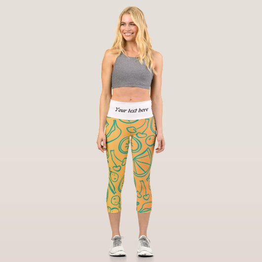 Obst Capri Leggings (Vorderseite)