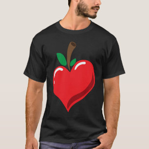 Obst, das ich liebe Apfel Herz Obst Vegan Obst T-Shirt