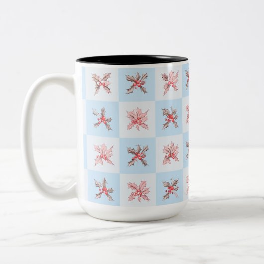 Obst, das mich an den Winter erinnert Zweifarbige Tasse (Links)