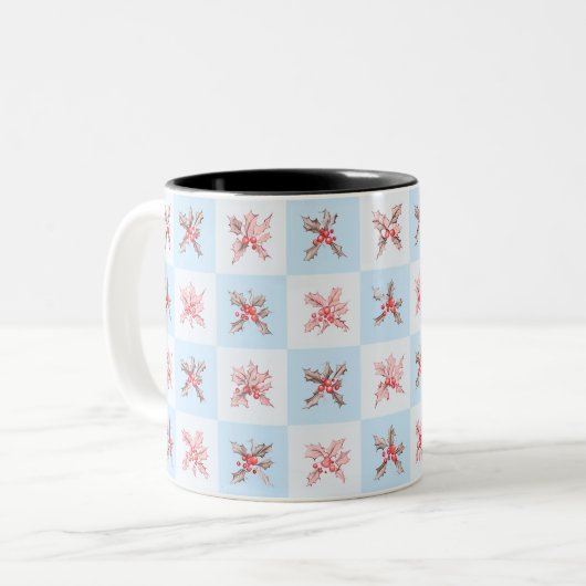 Obst, das mich an den Winter erinnert Zweifarbige Tasse (Vorderseite Links)