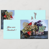 OBST DER JAHRE 1 - KUPPEN UND FARBEN EINLADUNG (Vorne/Hinten)