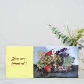 OBST DER JAHRE 1 - KUPPEN UND FARBEN EINLADUNG (Stehend Vorderseite)