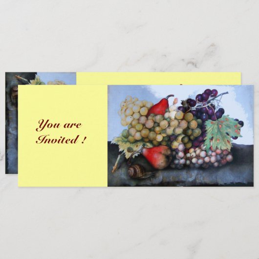 OBST DER JAHRE 1 - KUPPEN UND FARBEN EINLADUNG (Vorne/Hinten)