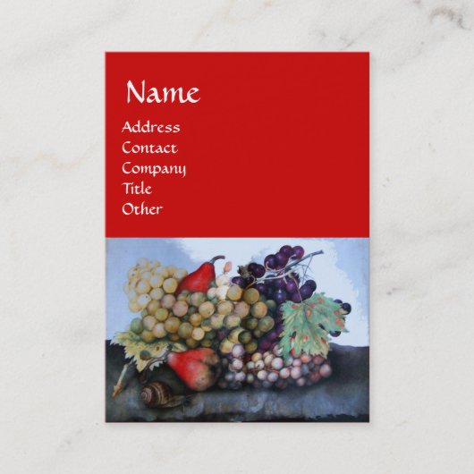 OBST DER JAHRE 1 - KUPPEN UND FARBEN VISITENKARTE (Vorderseite)