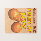 Obst der Joy Bible Quotes Anpassen Puzzle (Horizontal)