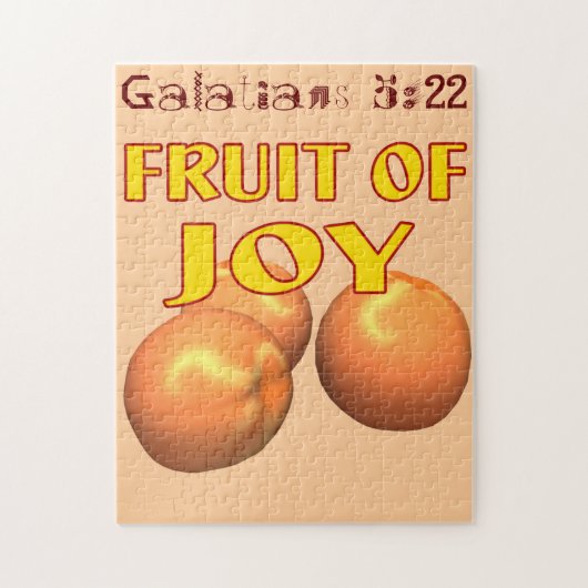 Obst der Joy Bible Quotes Anpassen Puzzle (Vertikal)
