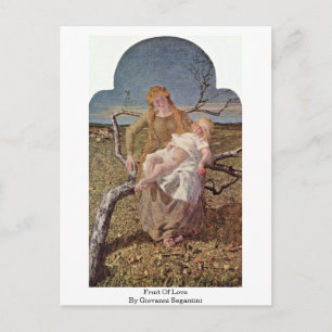 Obst der Liebe von Giovanni Segantini Postkarte