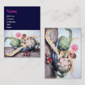 OBST DER SAISON 4- KÜNSTLER, ROSE & STRAWBERRIES VISITENKARTE (Vorne/Hinten)