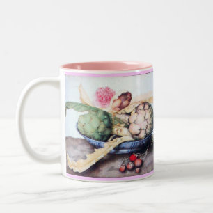 OBST DER SAISON 4- KÜNSTLER, ROSE & STRAWBERRIES ZWEIFARBIGE TASSE