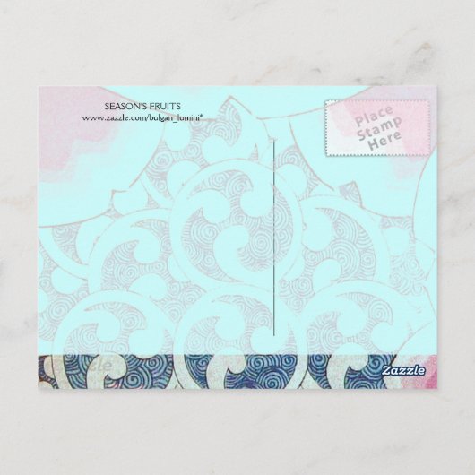 OBST DER SAISON 5 POSTKARTE (Rückseite)