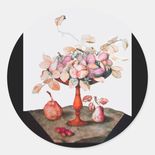 OBST DER SAISON 5 RUNDER AUFKLEBER (Vorderseite)