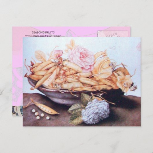OBST DER SAISON 6 - BÄNE UND ROSE POSTKARTE (Vorne/Hinten)