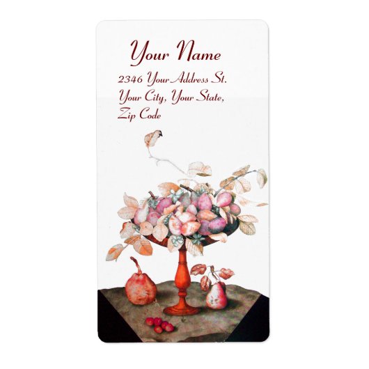 OBST DER SAISON, JASMINEN, BLÄTTER PRUNES Pink Whi (Vorne)