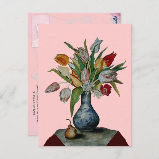 OBST DER SAISON - TULIPS POSTKARTE (Vorne/Hinten)