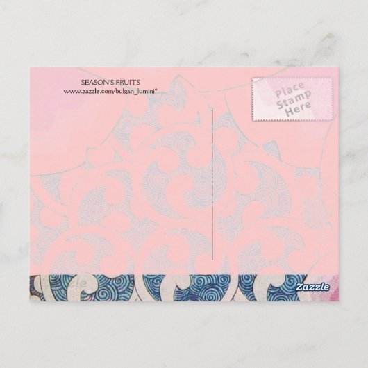 OBST DER SAISON - TULIPS POSTKARTE (Rückseite)