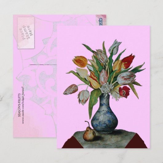OBST DER SAISON - TULIPS POSTKARTE (Vorne/Hinten)