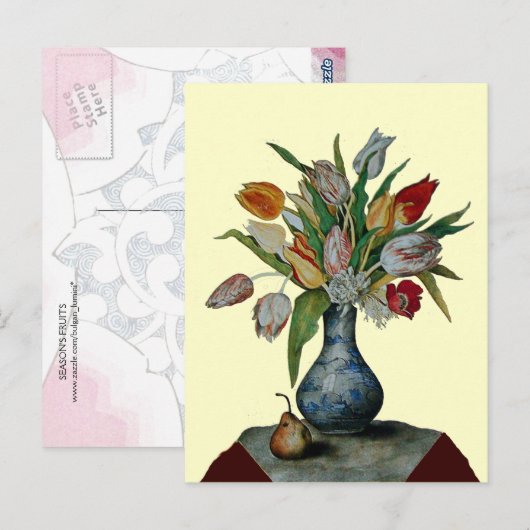OBST DER SAISON - TULIPS POSTKARTE (Vorne/Hinten)