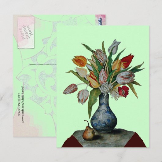 OBST DER SAISON - TULIPS POSTKARTE (Vorne/Hinten)