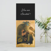 OBST DER SAISON - WOHLSTAND, braun-gelb Einladung (Stehend Vorderseite)