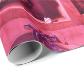 OBST DER SAISON - WOHLSTAND Fuchsia Red Pink Geschenkpapier (Rolleneckpunkt)