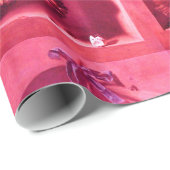 OBST DER SAISON - WOHLSTAND Fuchsia Red Pink Geschenkpapier (Rolleneckpunkt)